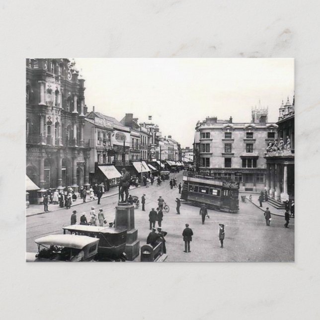 Gammalt vykort - Ipswich, Suffolk 1921 (Framsida)