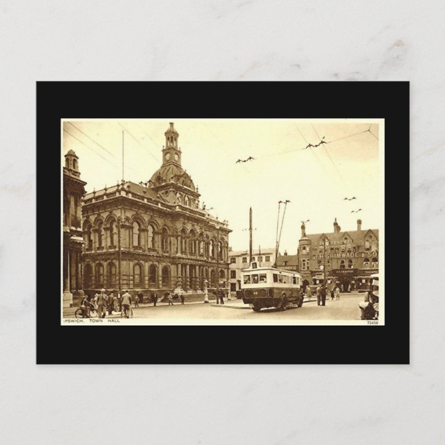 Gammalt vykort, Ipswich Vykort (Framsida)