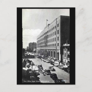 Gammalt vykort - Jeppe Street, Johannesburg