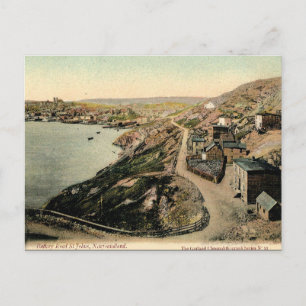 Gammalt vykort - Johannes, Newfoundland