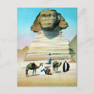 Gammalt vykort - Kairo, Sphinx