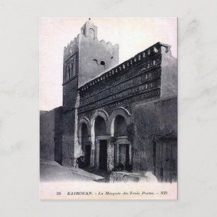 Gammalt vykort - Kairouan, Tunisien