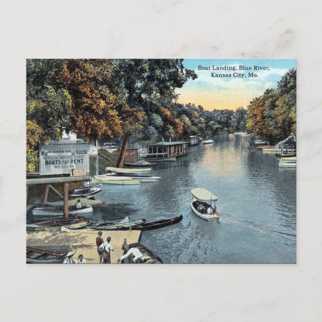 Gammalt vykort - Kansas City, Missouri, USA (Framsida)