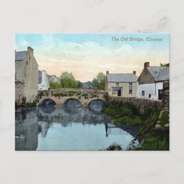 Gammalt vykort - Klonmell, Co Tipperary (Framsida)