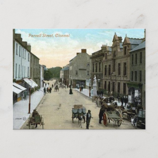 Gammalt vykort - Klonmell, Co Tipperary (Framsida)
