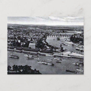 Gammalt vykort - Koblenz, Tysklant