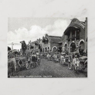 Gammalt vykort - Kolkata, Indien