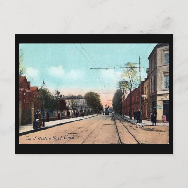 Gammalt vykort - Kork, Irland (Framsida)