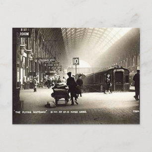 Gammalt vykort - Kung Kor Station, London