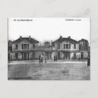 Gammalt vykort - La Gare, Chaumont, Haute Marne