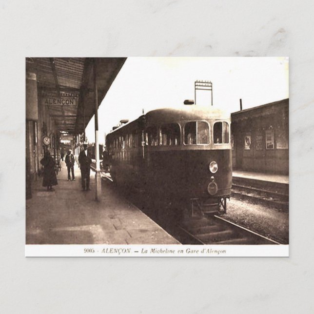 Gammalt vykort - La Micheline (Framsida)