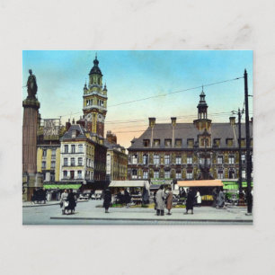 Gammalt vykort - Lille, Frankrike - La Begun