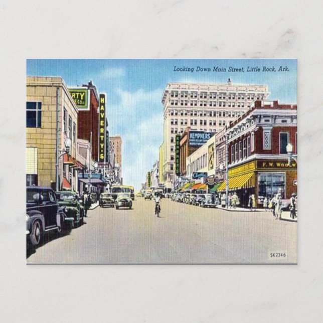 Gammalt vykort - Little Sten, Arkansas, USA (Framsida)