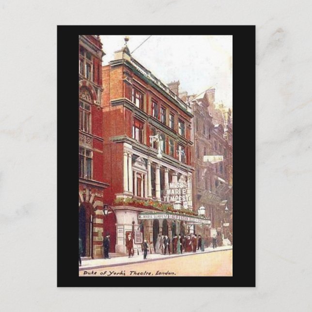 Gammalt vykort - London, Duke of Yorks teater (Framsida)