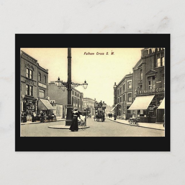 Gammalt vykort - London, Fulham Kor (Framsida)