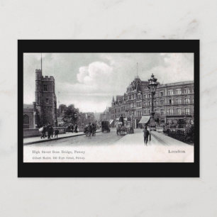 Gammalt vykort - London, Putney