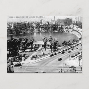 Gammalt vykort - Los Angeles, Kalifornien