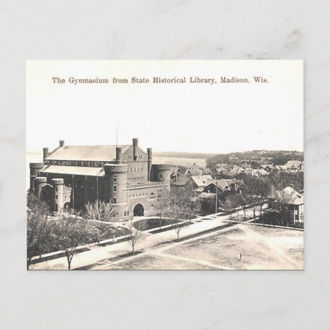 Gammalt vykort - Madison, Wisconsin, USA (Framsida)