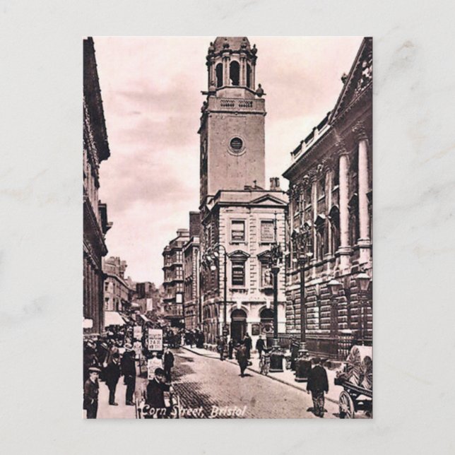 Gammalt vykort - Maj Street, Bristol (Framsida)