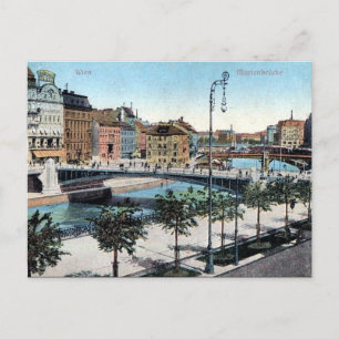 Gammalt vykort - Marienbrücke, Wien