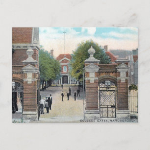 Gammalt vykort - Marlborough College, Wiltshire