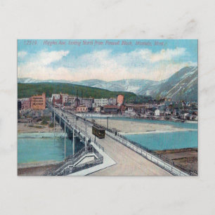 Gammalt vykort - Missoula, Montana, USA