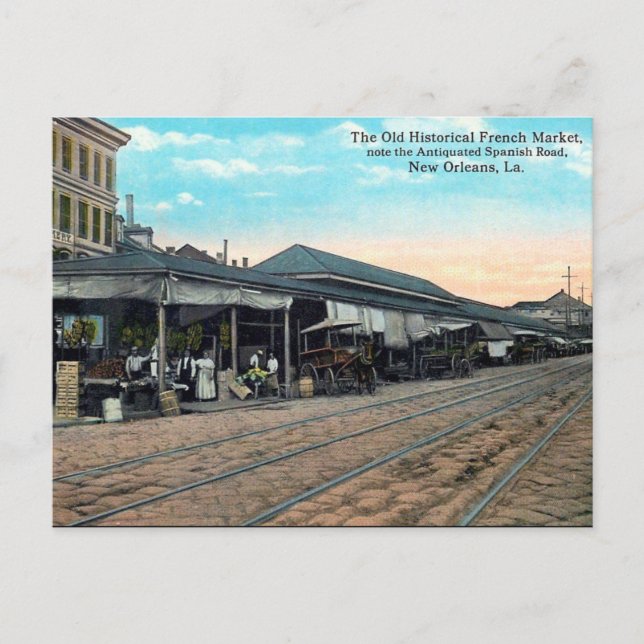 Gammalt vykort - New Orleans, Louisiana (Framsida)