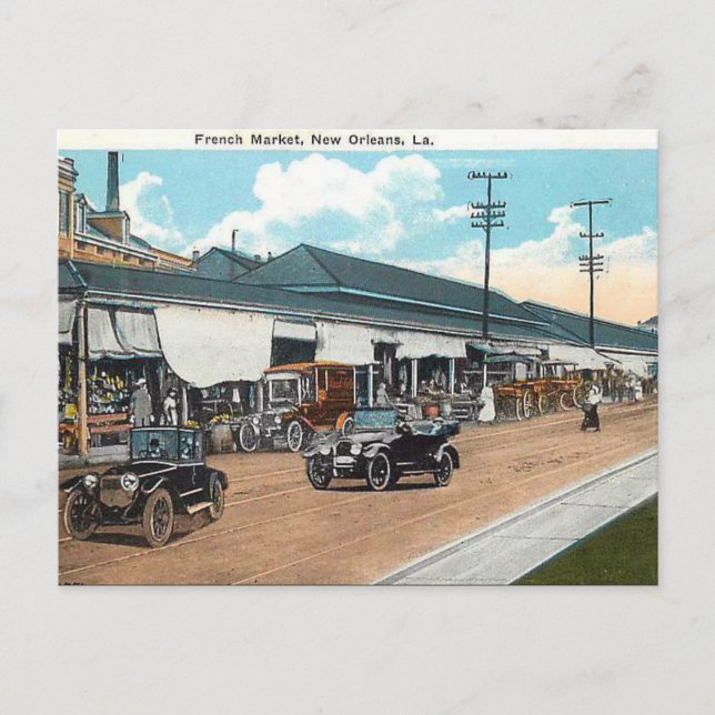 Gammalt vykort - New Orleans, Louisiana (Framsida)