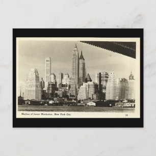 Gammalt vykort, New York City Vykort