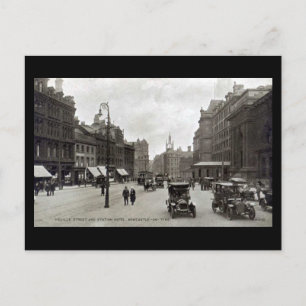 Gammalt vykort - Newcastle-on-Tyne