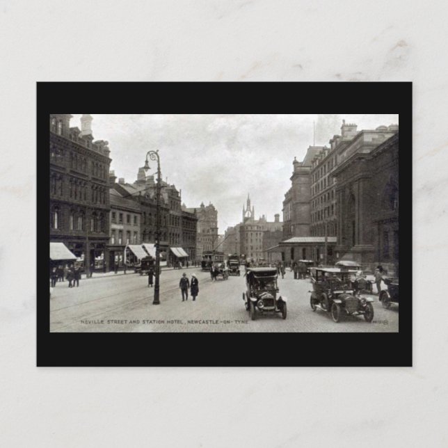 Gammalt vykort - Newcastle-on-Tyne (Framsida)