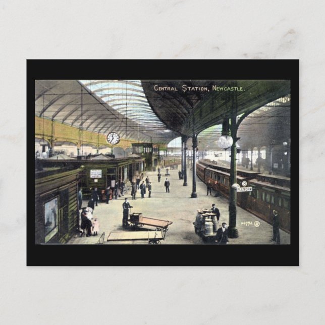 Gammalt vykort - Newcastle-on-Tyne (Framsida)