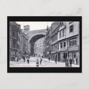 Gammalt vykort - Newcastle-upon-Tyne
