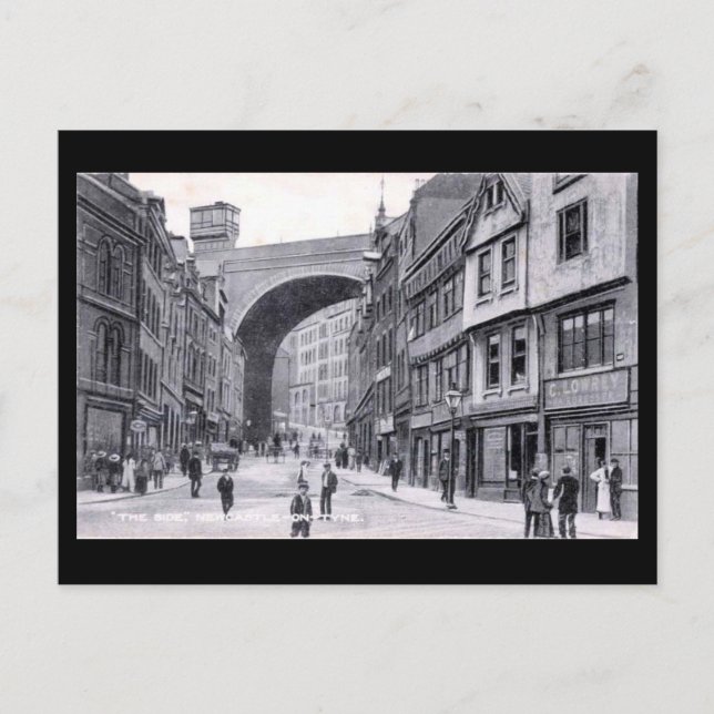 Gammalt vykort - Newcastle-upon-Tyne (Framsida)