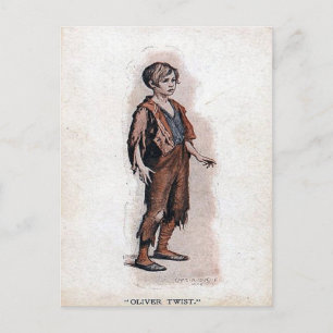 Gammalt vykort - Oliver Twist