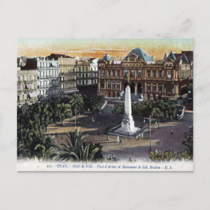Gammalt vykort - Oran, Algeriet