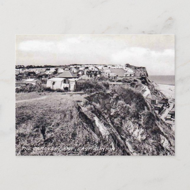 Gammalt vykort - Öster Runton, Norfolk (Framsida)