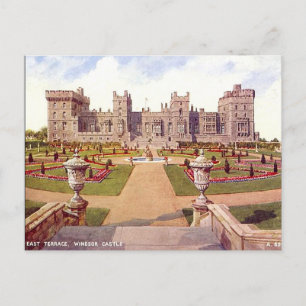 Gammalt vykort - Öster Terrace, Windsor Castle