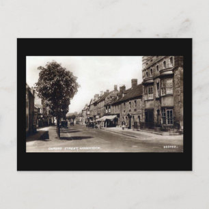 Gammalt vykort - Oxford St, Woodstock, Oxon
