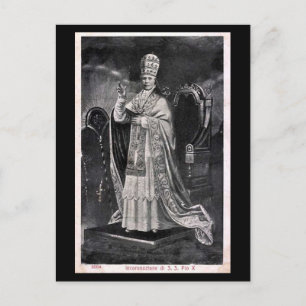 Gammalt vykort - påve Pius X