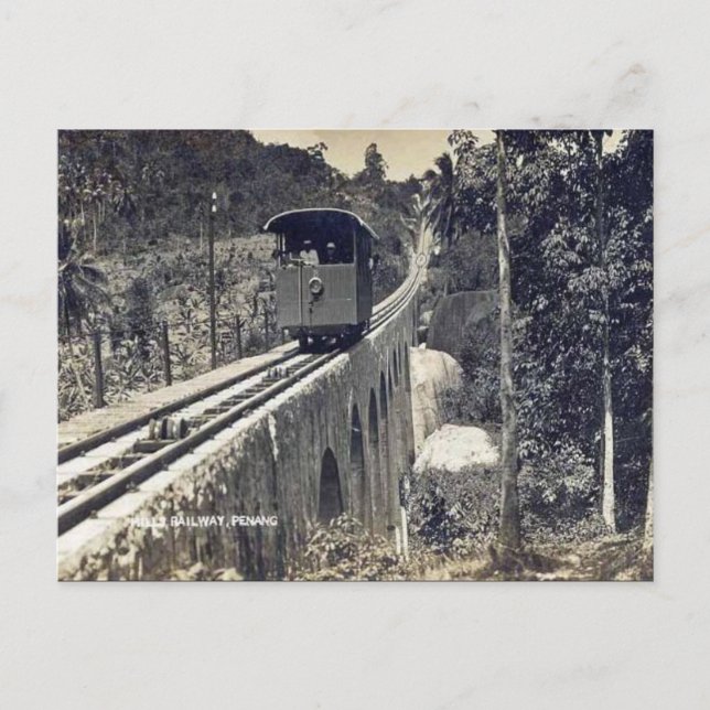 Gammalt vykort - Penang, Malaysia (Framsida)