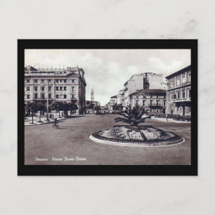 Gammalt vykort - Pescara, Piazza Bruno Buozzi