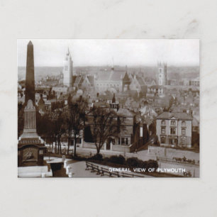 Gammalt vykort - Plymouth 1915