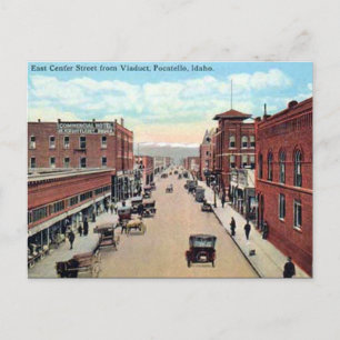 Gammalt vykort - Pocatello, Idaho, USA
