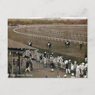 Gammalt vykort - Pune, Indien
