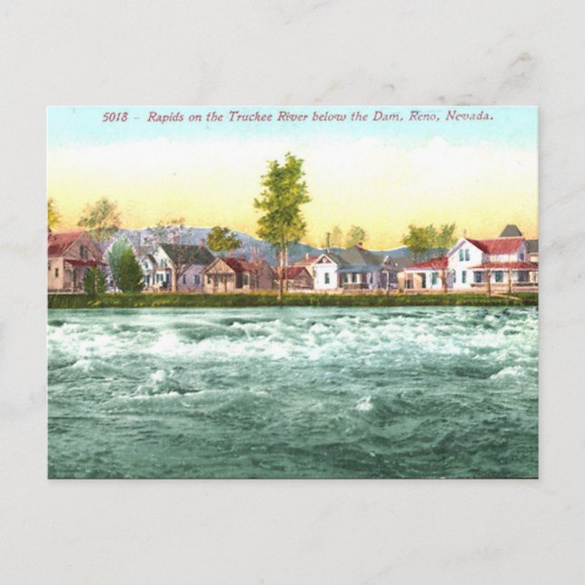 Gammalt vykort - Reno, Nevada, USA (Framsida)