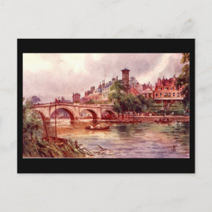 Gammalt vykort - Richmond Bridge