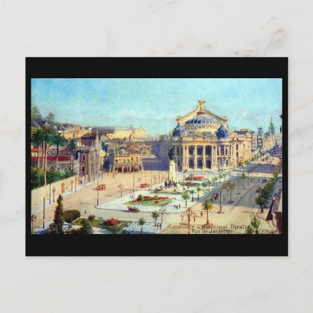 Gammalt vykort - Rio de Janeiro, Brasilien (Framsida)