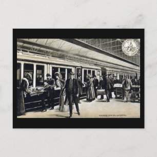 Gammalt vykort - Riverside Station, Liverpool