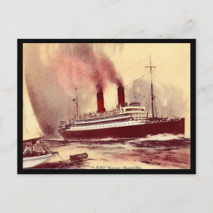 Gammalt vykort - RMS Caronia, Cunard Line